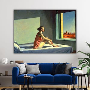 The Morning Sun by Edward Hopper Wall Art, The Morning Sun Canvas Print, Edward Hopper Wall Art, Modern Wall Decor, Expressionism Art