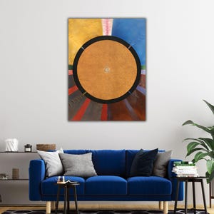 Hilma 1907 Altarpiece No 3 Canvas Print, Hilma af Klint Wall Art, Hilma Af Klint Painting, Hilma af Klint Group X, Hilma af Klint Wall Decor