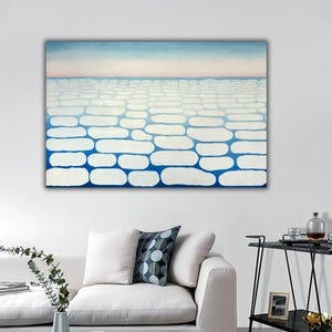Georgia O&#39;Keeffe Above the Clouds Canvas Print, O&#39;Keeffe Poster, O&#39;Keeffe Painting, O&#39;Keeffe Wall Decor, Art Reproduction, Archival Giclee
