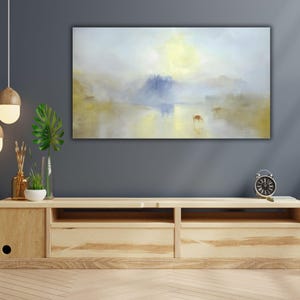 Norham Castle Canvas Wall Art, William Turner Canvas Print, J.M.W. Turner Paintings, Reproduction Painting, Fine Art Prints Wall Decor