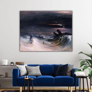 Destruction of Tyre by John Martin, Destruction of Tyre Wall Art, John Martin Canvas Print, John Martin Wall Decor, John Martin Artworks