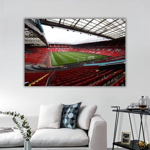 Old Trafford Stadium Wall Art, Old Trafford Canvas Print, Old Trafford Fans Gift, Football Print, Football Art, Stadium Modern Home Decor