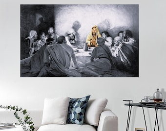 Last Supper Canvas Print: Da Vinci Painting, Christian Wall Art