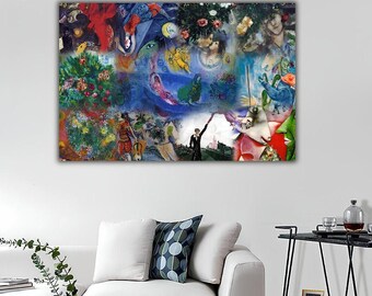 Marc Chagall Ausstellungsplakat: Farben, Museum of Modern Art