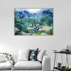 The Olive Trees by Van Gogh Wall Art, Vincent Van Gogh Canvas Print, Van Gogh Exhibition Print, Reproduction Home Decor, Canvas Wall Prints
