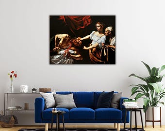 Caravaggio Judith Beheading Holofernes Canvas Print: Fine Art Reproduction