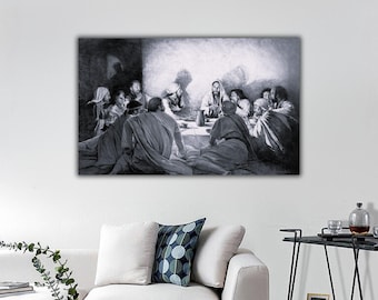 Last Supper Canvas Print: Da Vinci Painting, Christian Wall Art