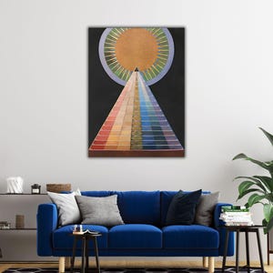 Hilma 1907 Altarpiece No 1 Canvas Print, Hilma af Klint Wall Art, Hilma Af Klint Painting, Hilma af Klint Group X, Hilma af Klint Wall Decor