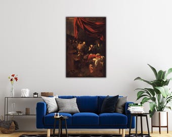 Tod der Jungfrau Maria Wandbild, Caravaggio Leinwanddruck, Klassische Italienische Renaissance Malerei, Barockmalerei, Französischer Realismus Fine Art