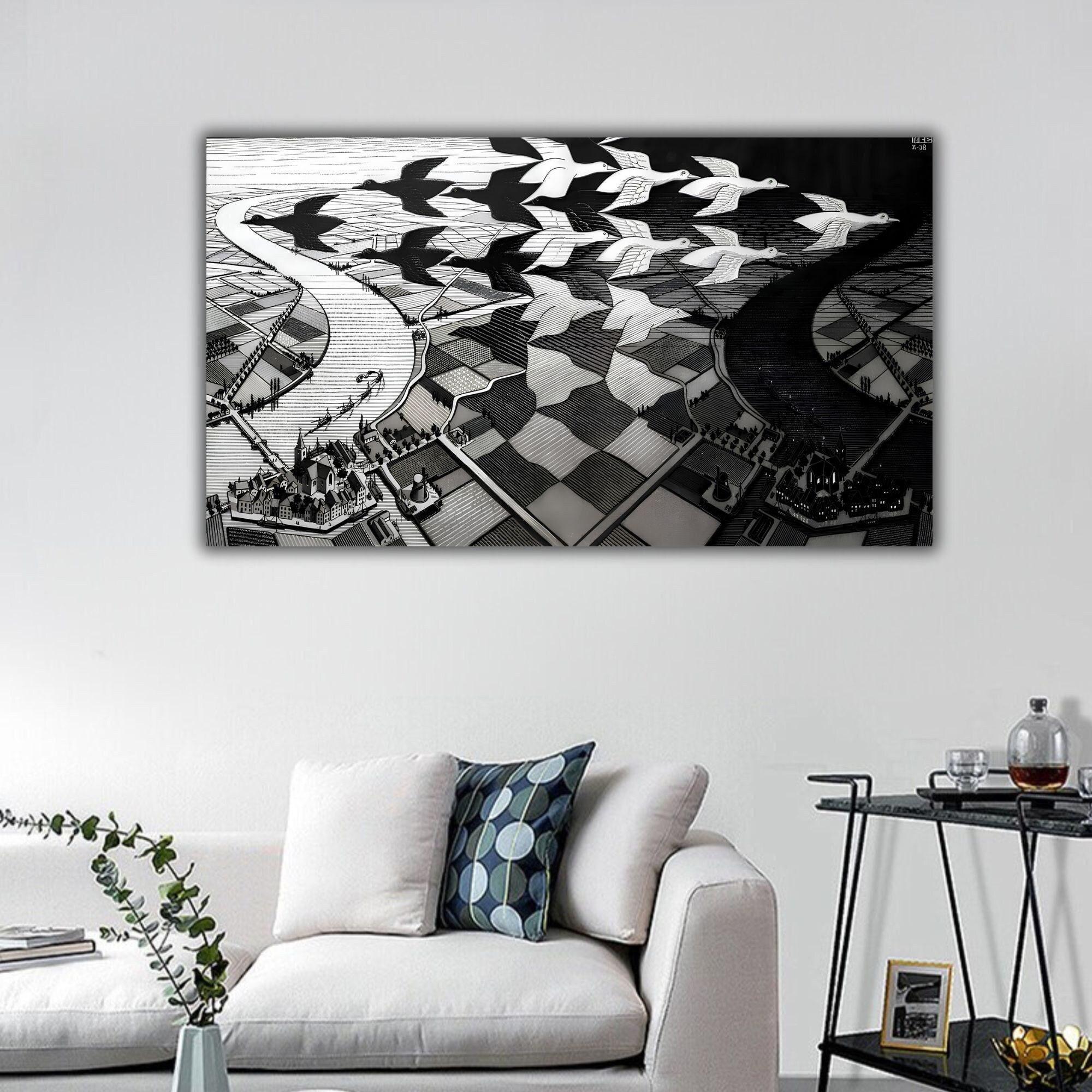 Mc escher day night - Etsy 日本