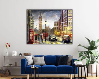 London City Canvas Print: London Skyline Wall Art