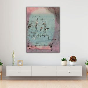 Zwitschermaschine von Paul Klee Wandkunst, Paul Klee Leinwand Druck, Paul Klee Gemälde, Paul Klee Surrealismus Kunst