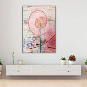 Blühen von Paul Klee Wandkunst, Paul Klee Leinwanddruck, Paul Klee Gemälde, Paul Klee Ausstellungsplakat, Blumenkunstdruck, Surrealismus Kunst