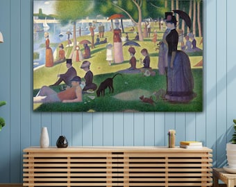 La Grande Jatte Canvas Print: Seurat Impressionist Wall Art