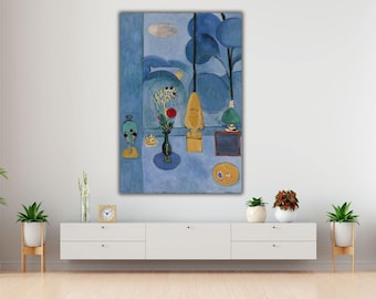 Matisse Blue Window Canvas Print: Henri Matisse Abstract Art