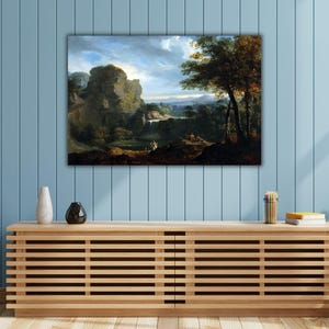 Arcadian Landscape by John Martin, Arcadian Landscape Wall Art, John Martin Canvas Print, John Martin Canvas Wall Decor, John Martin Artwork