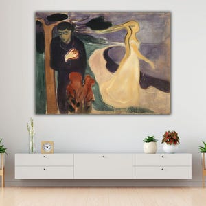 Edvard Munch Canvas Wall Art, Separation by Edvard Munch Canvas Print, Expressionism Art, Reproduction Print, Modern Art, Archival Giclee