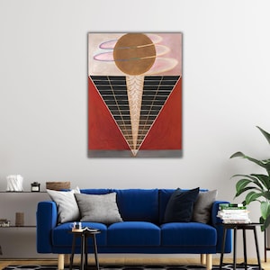 Hilma 1907 Altarpiece No 2 Canvas Print, Hilma af Klint Wall Art, Hilma Af Klint Painting, Hilma af Klint Group X, Hilma af Klint Wall Decor