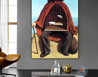 René Magritte "The Therapist" Surreal Art Print - Canvas or Poster