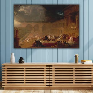 Belshazzar's Feast Canvas Print by John Martin: UV Coated Wall Art