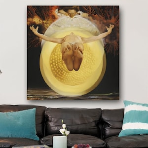 The Ascension of Christ by Salvador Dali, Salvador Dali Canvas Print, Salvador Dali Paints, Surrealism Art Print, Abstract Expressionism Art