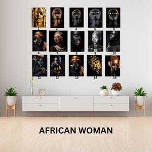 Impression sur toile femme africaine personnalisée : choisissez votre oeuvre d'art
