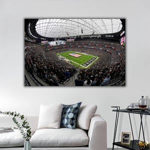 Las Vegas Raiders Wall Decor, Allegiant Stadium Poster,Allegiant Stadium Canvas Wall Art, Match Poster, Home Decoration Gift, Stadium Poster