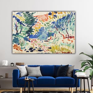 Henri Matisse Landscape at Collioure Wall Art, Henri Matisse Wall Art, Henri Matisse Reproduction Wall Decor, Henri Matisse Canvas Print Art