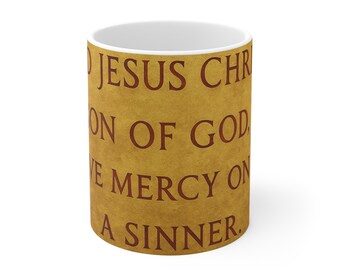Lord Jesus-gebedsmok | Koffiekopje religieuze geschriften