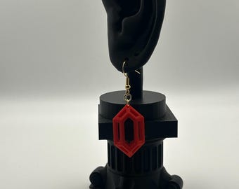 Handgemaakte 3D-geprinte roepie-oorbellen - op Zelda geïnspireerd