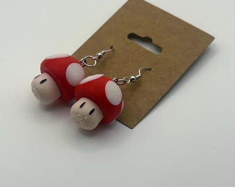 Mario Mushroom Earrings: Power Up Your Style!