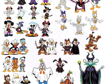 Mickey and Friends Halloween SVG Bundle: Spooky Season Cliparts