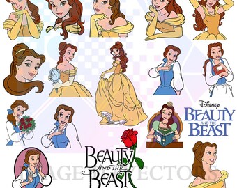 Princess Belle SVG Bundle | Beauty and the Beast Designs (Digital Download)