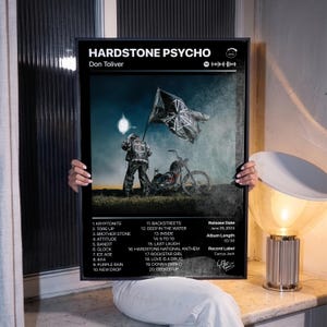 Don Toliver HARDSTONE PSYCHO Albumaffisch - Fri frakt över hela världen - Underground Rap Albumaffisch - Dekorativt tryck för musikrum