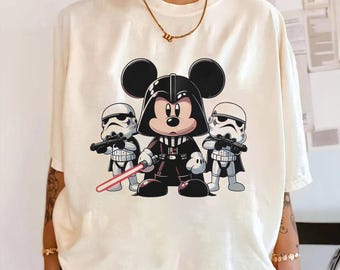 Familia Mickey Star Wars Disney PNG, Diseño infantil de Star Wars Disney, Descarga digital para viaje a Disneyland