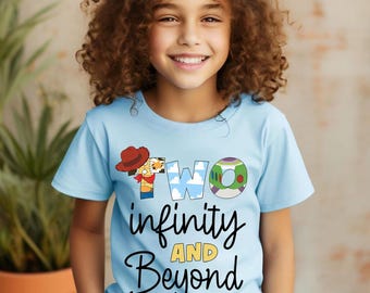 Dos imágenes PNG de Infinity and Beyond, Toy Story, Toy Story Land, Disneyworld Matching, Buzz y Woody, descarga digital de regalo