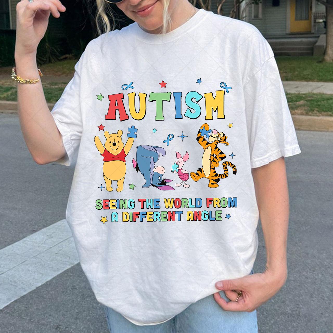 Autism Winnie the Pooh Friends Png, Autism Cartoon Png, Autism Day ...