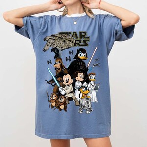 Vintage Disney Star Wars PNG, Retro Mickey And Friends Jedi, Family Vacation, Disney Trip 2026, Gift For Disney Fans Digital Download image 7
