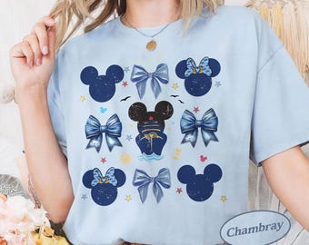 Mickey Cruise PNG, Disney Cruise Design, Coquette Bow Mickey, Coquette Cruise Digital Download
