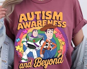 To Autism And Beyond PNG File, Toy Story Autism Awareness PNG, Neurodiversity Design PNG, Support Autism Digital Download
