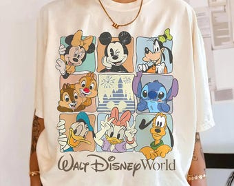 Retro Walt Disney World PNG, Vintage Mickey & Friends Vacation Design, Disney Trip 2026 Digital Download