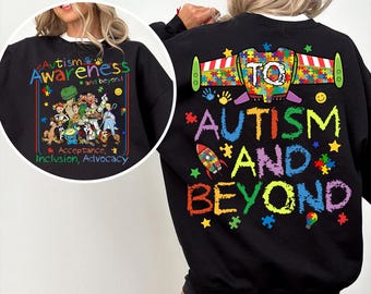 Toy Story To Autism and Beyond PNG File, Disney Toy Story Autism Awareness PNG, Puzzle Piece Design PNG, Autism Digital Download