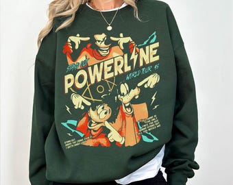Retro Goofy Movie Powerline Stand Out World Tour PNG, Disneyland Magic Kingdom WDW Birthday 2026 Gift Digital Download