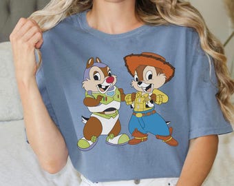 Disney Chip And Dale Halloween Toy Story Costume PNG, Chip N Dale Rescue Ranger Design, Disneyland Couple Matching Digital Download