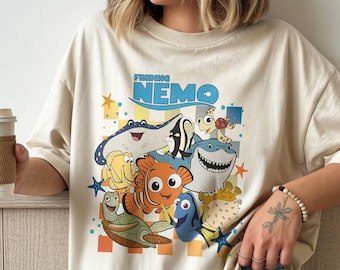 Finding Nemo geruit png, ontwerp Disney Nemo and Friends, Pixar Nemo Matching PNG, Nemo Fish Kids png, download Disneyland Family