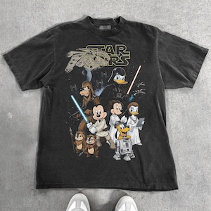 Vintage Disney Star Wars PNG, Retro Mickey And Friends Jedi, Family Vacation, Disney Trip 2026, Gift For Disney Fans Digital Download image 8