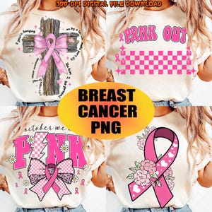 Breast Cancer Bundle Png, In October We Wear Pink Png, Preppy Breast Cancer Png, Pink Ghost png, Football breast cancer png, Pink Ribbon Png
