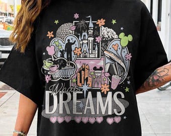 Vintage Disney What Dreams Are Made Of PNG, Magic Kingdom Png, Disneyland Trip PNG, Family Vacation 2026 Sublimation Design Digital Download