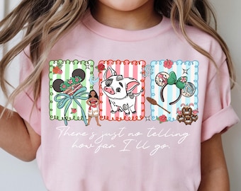 Camiseta retro de Moana, soy Moana Pua Hei Hei PNG, no se sabe hasta dónde llegaré, diseño a juego del Reino Mágico PNG