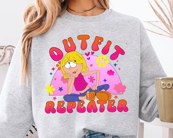 Traje de Lizzie McGuire de Disney Channel (repetidor PNG), diseño floral divertido de Lizzie McGuire, descarga digital de atuendos para viajes a Disneyland